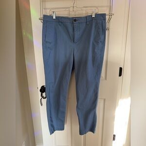 J. Crew Factory Light Blue High-Rise Girlfriend Chino